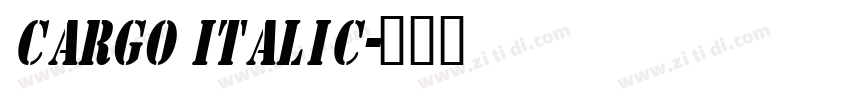 Cargo Italic字体转换